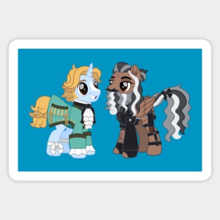 The Gentlepony Pirate and Blackbeard Sticker